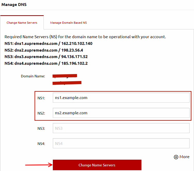 How to Change Domain Nameservers for VicHost Registered Domains